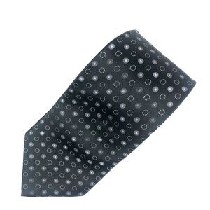 Steve & Barry's Black Silk Polka Dot Circle Pattern Necktie Classic Men's Tie